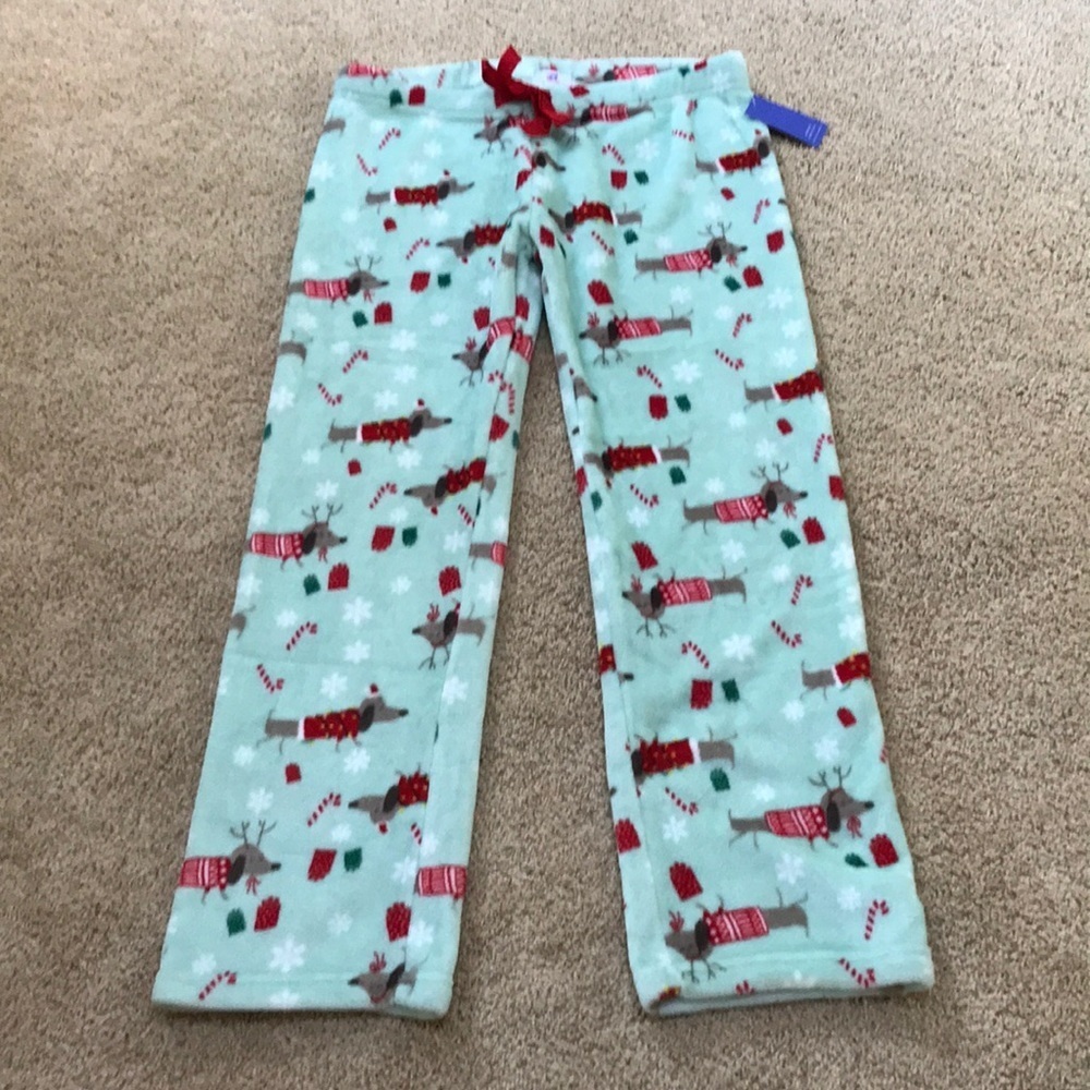 NWT! NIGHT FOX size L soft holiday pajama bottom